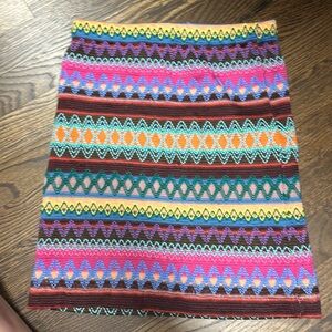 Multi Color Knit Skirt